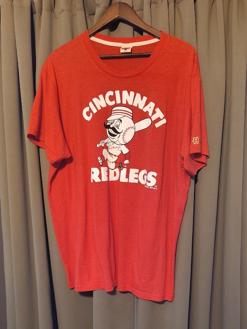 HOMAGE Red Cincinnati Redlegs Graphic Tee